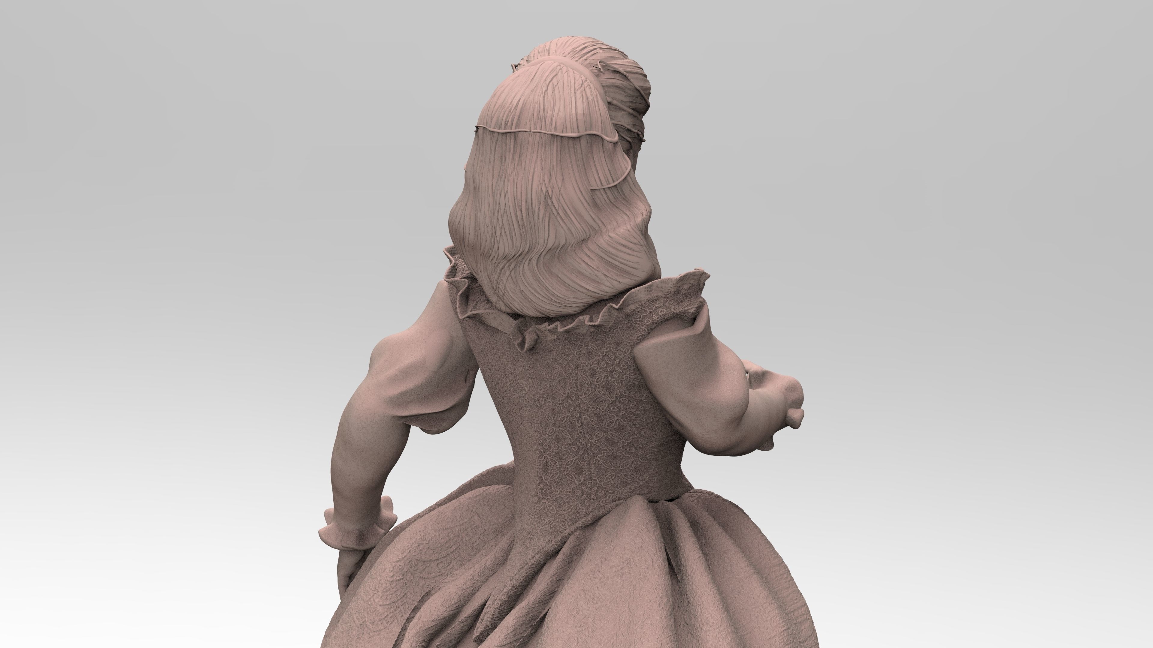 Sculpture of Sarah From Labyrinth 3D print model_18