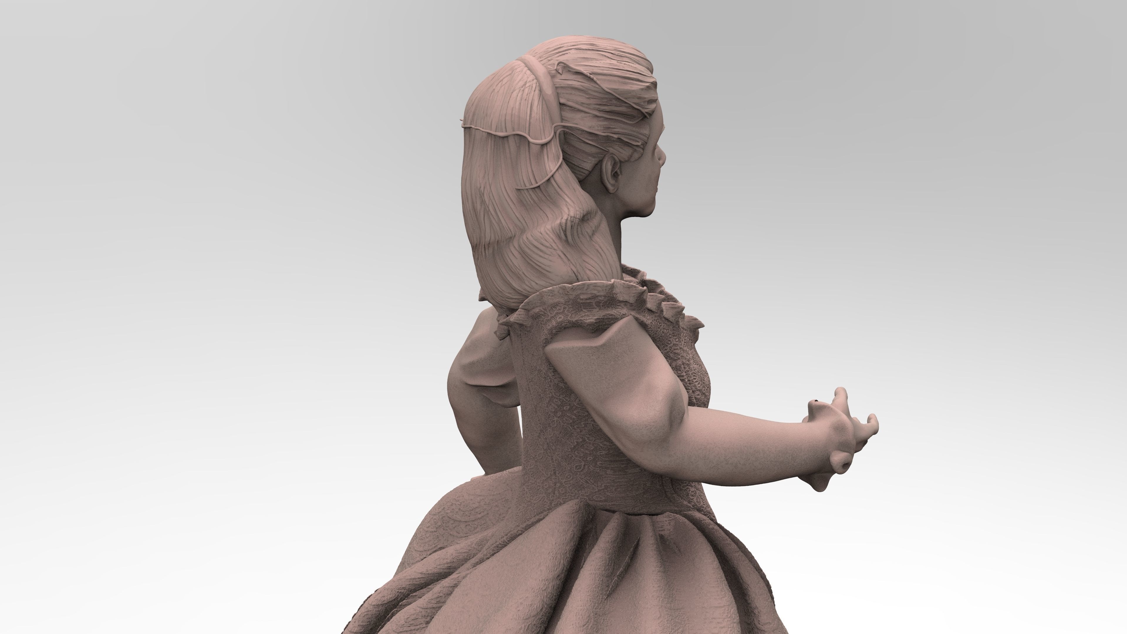 Sculpture of Sarah From Labyrinth 3D print model_17