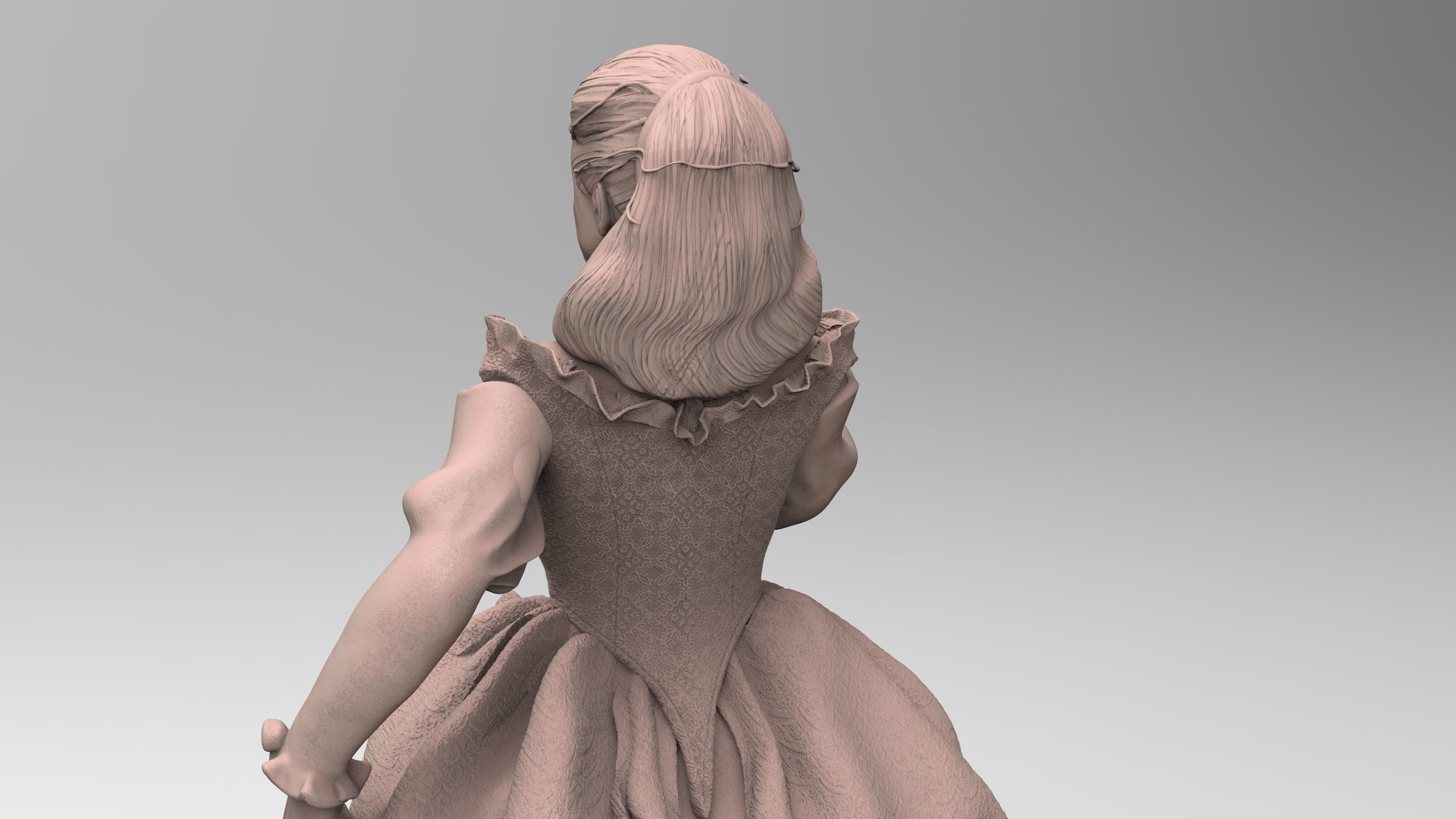 Sculpture of Sarah From Labyrinth 3D print model_19