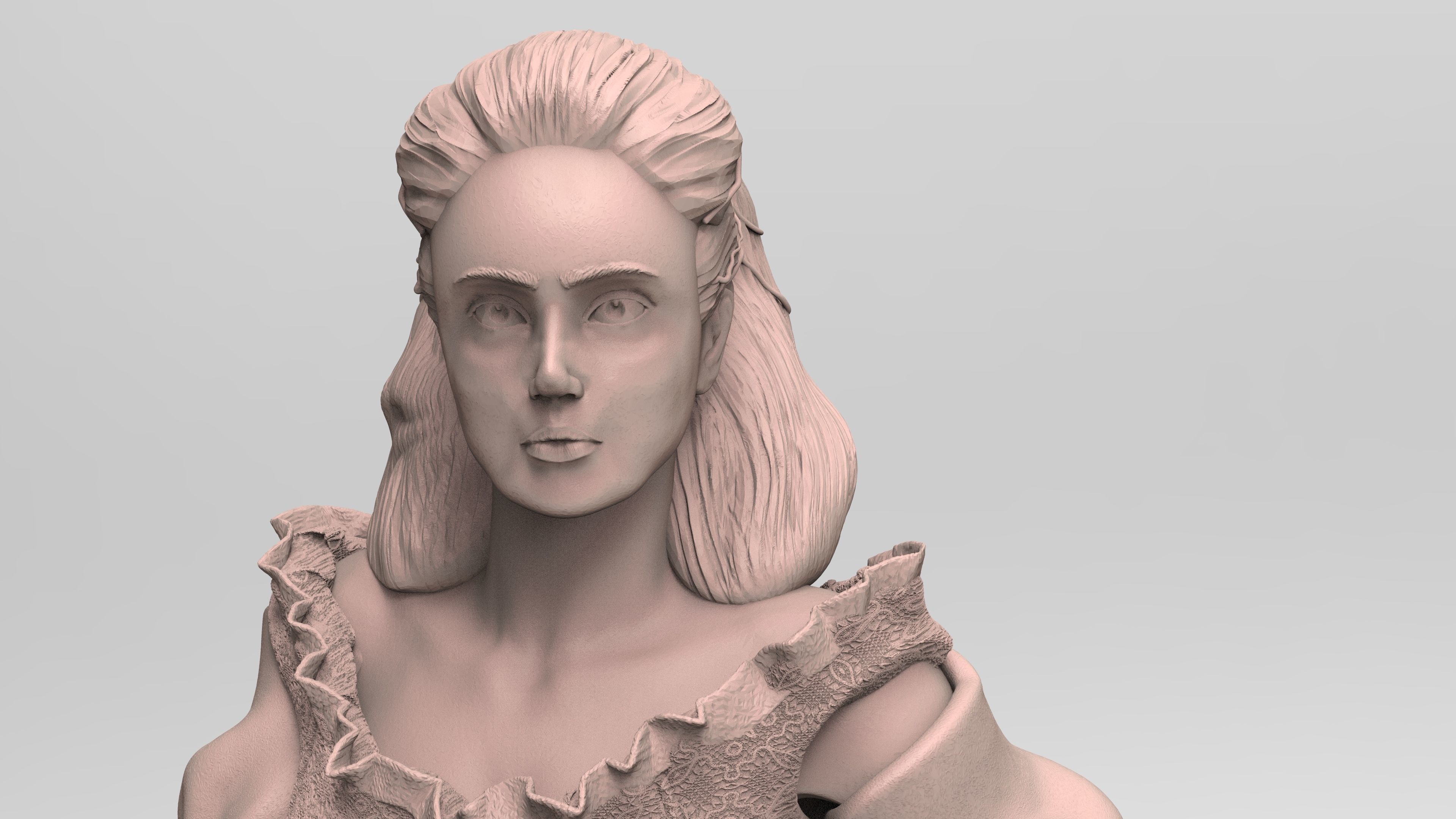 Sculpture of Sarah From Labyrinth 3D print model_23