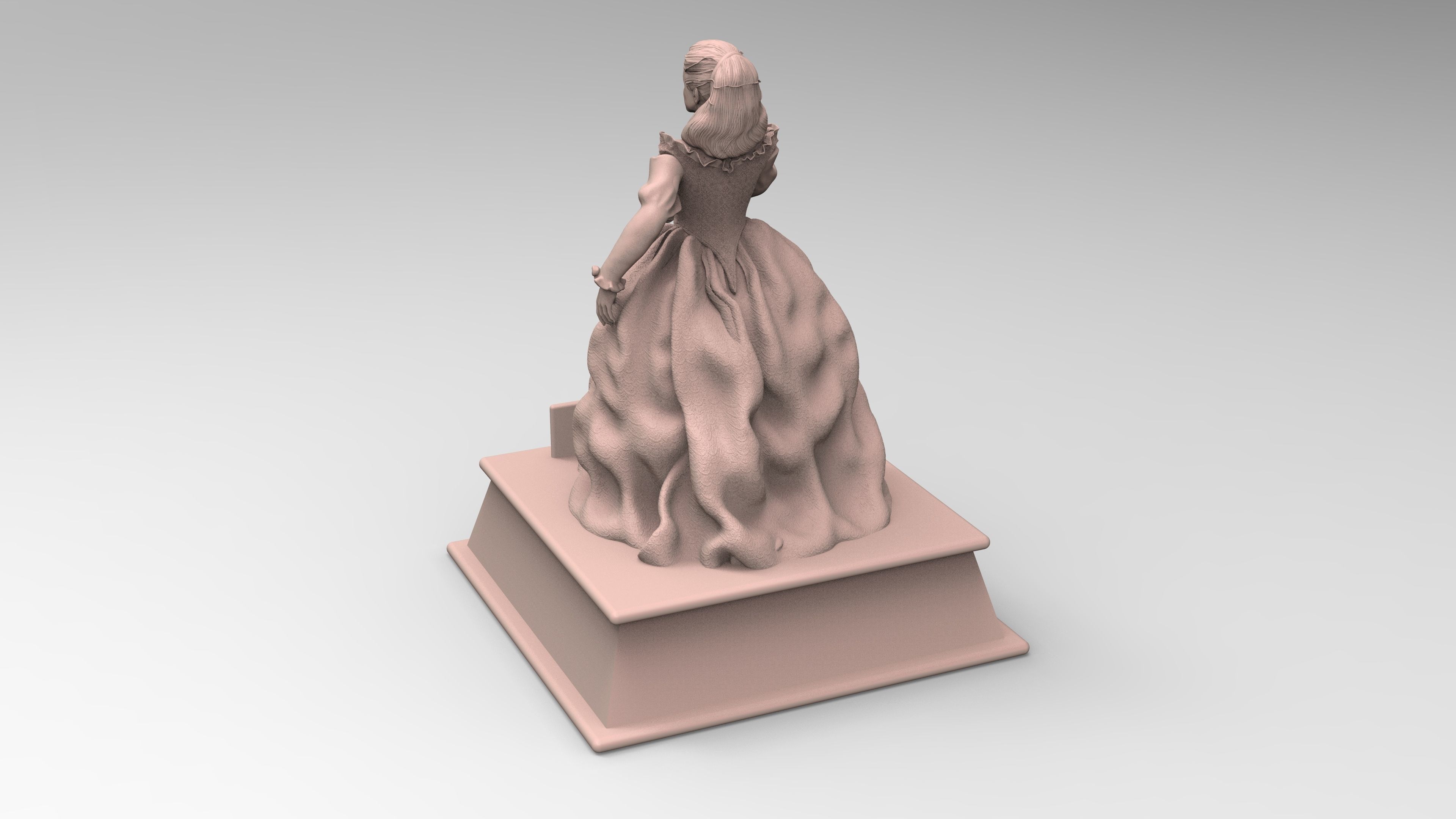Sculpture of Sarah From Labyrinth 3D print model_7