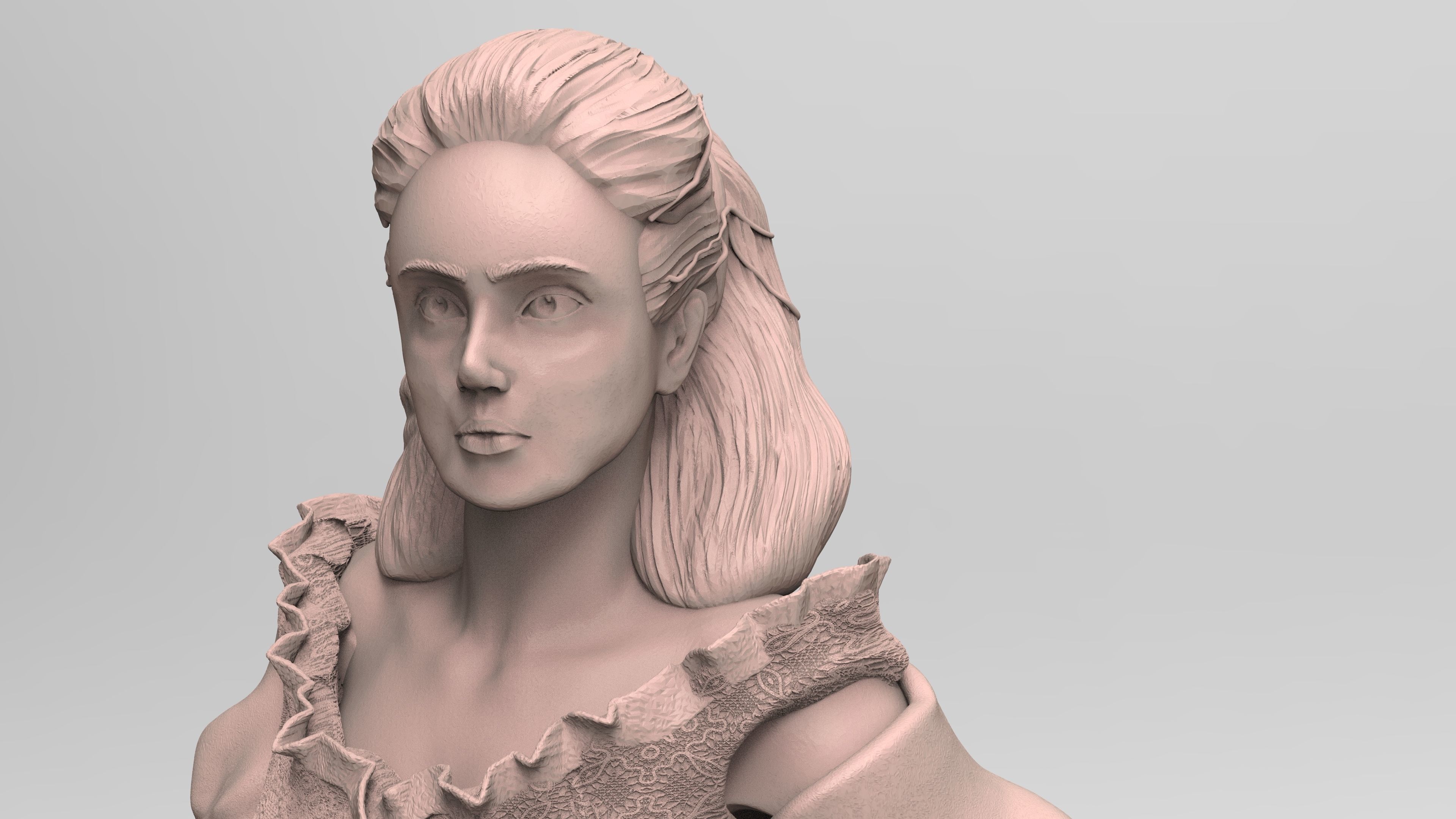 Sculpture of Sarah From Labyrinth 3D print model_32