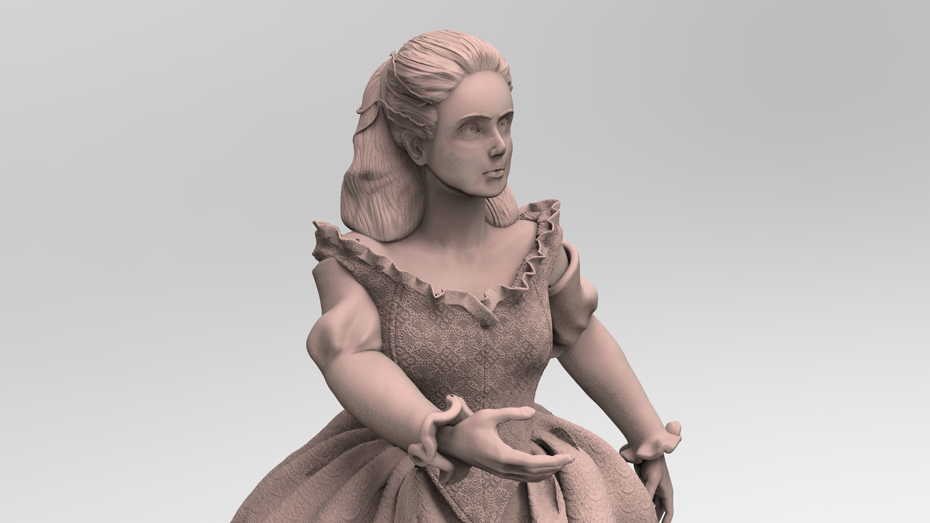 Sculpture of Sarah From Labyrinth 3D print model_15