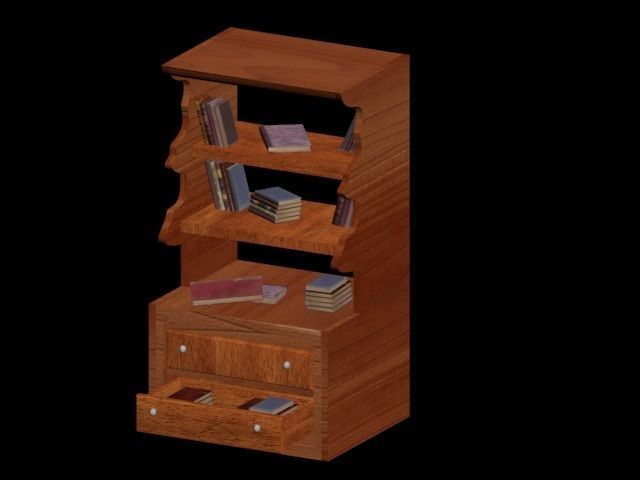 Book Model - Low Poly 10 Old Book Models  Low-poly 3D model_1