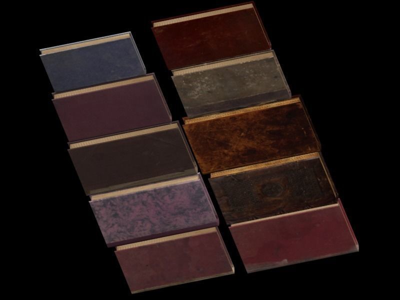 Book Model - Low Poly 10 Old Book Models  Low-poly 3D model_10