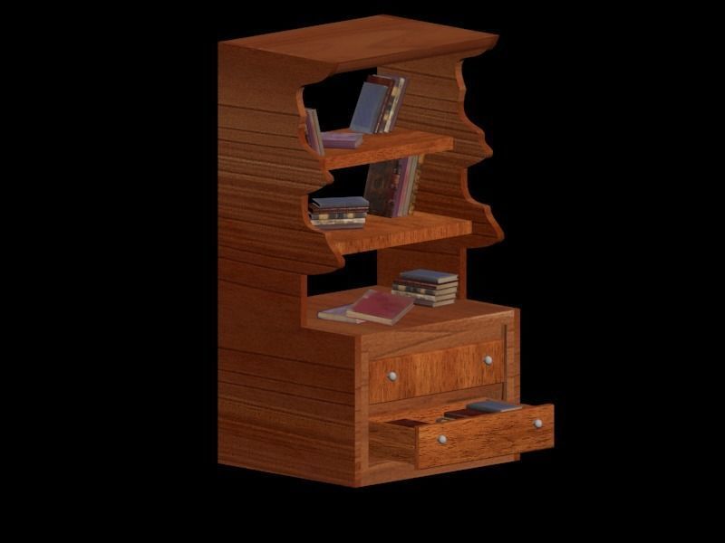 Book Model - Low Poly 10 Old Book Models  Low-poly 3D model_5