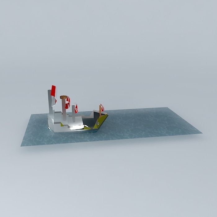 boat Place Free 3D model_2