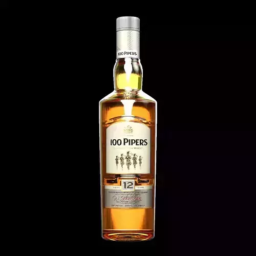 100 Pipers  12 year bottle 
