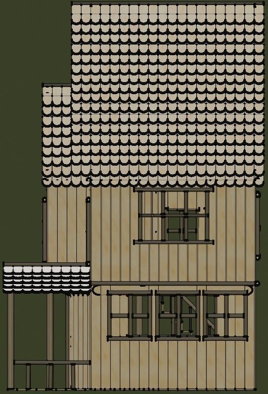 Stick House in Blender and other formats 3D model_78