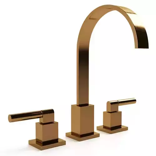 RH MODERN LEVER-HANDLE 8 WIDESPREAD GOOSENECK FAUCET