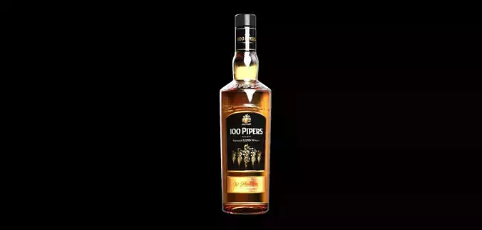 100 Pipers blended Whiskey   3D model