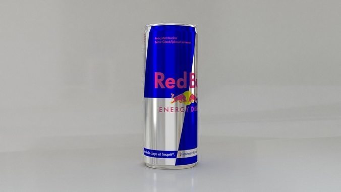 Red Bull Energy Drink 3D model 4