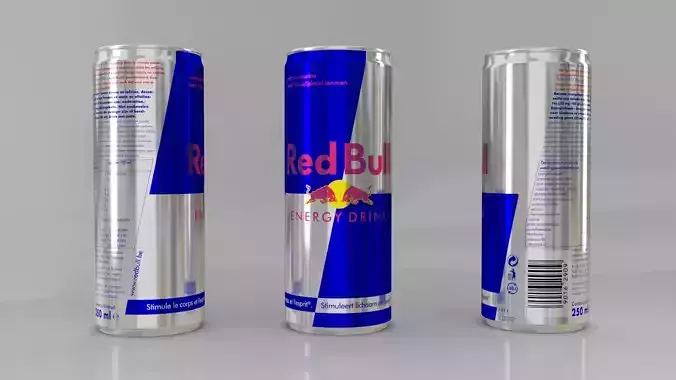 Red Bull Energy Drink 3D model