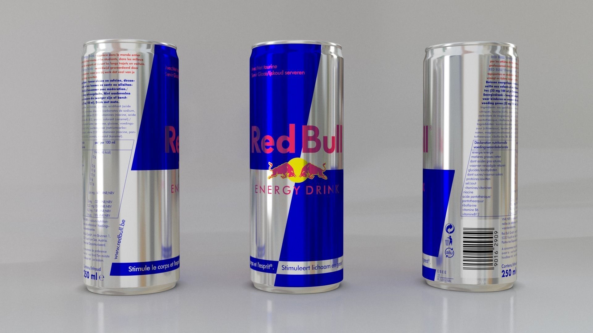 Red Bull Energy Drink 3D model_0
