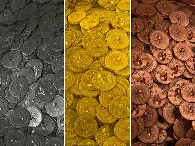 Aztec Treasure Gold Coins - Game Textures Texture