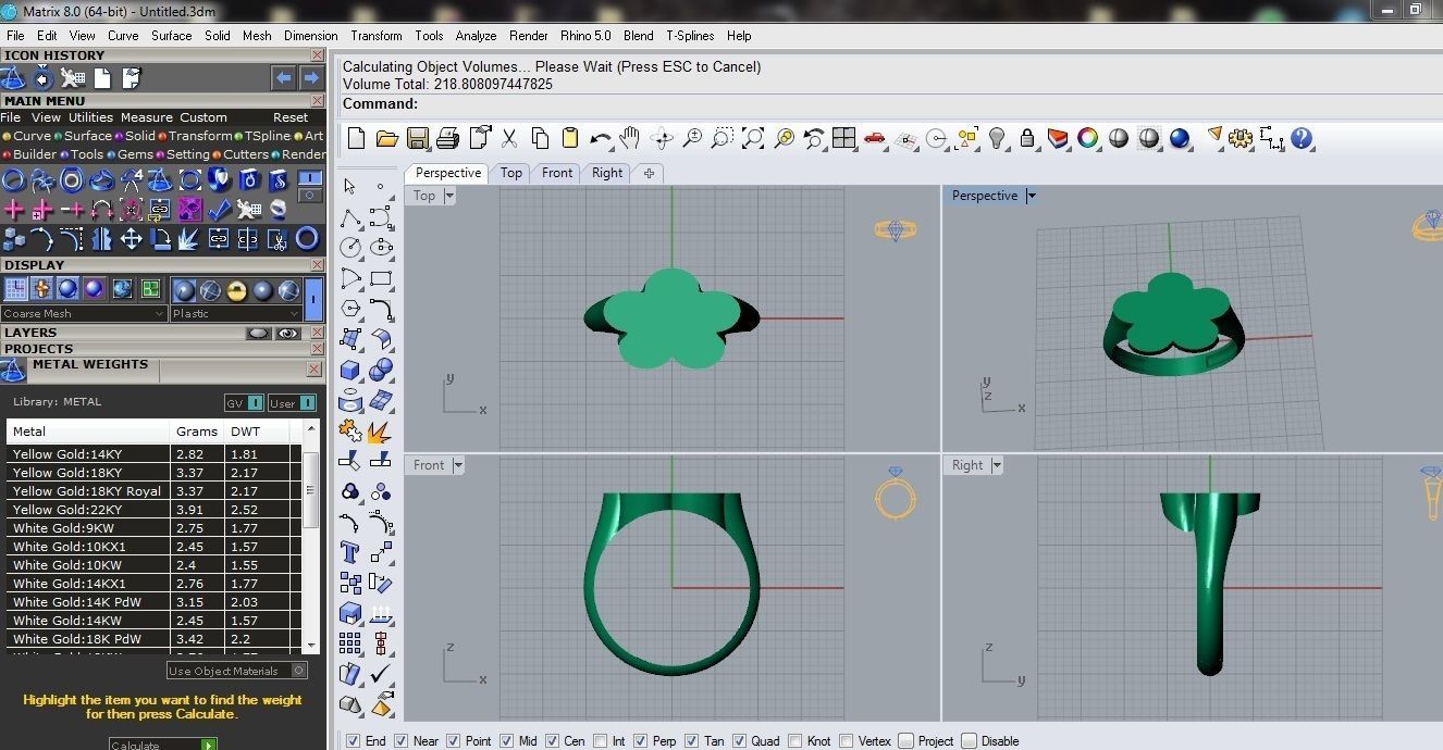 Geometric ring 13 3D print model_6