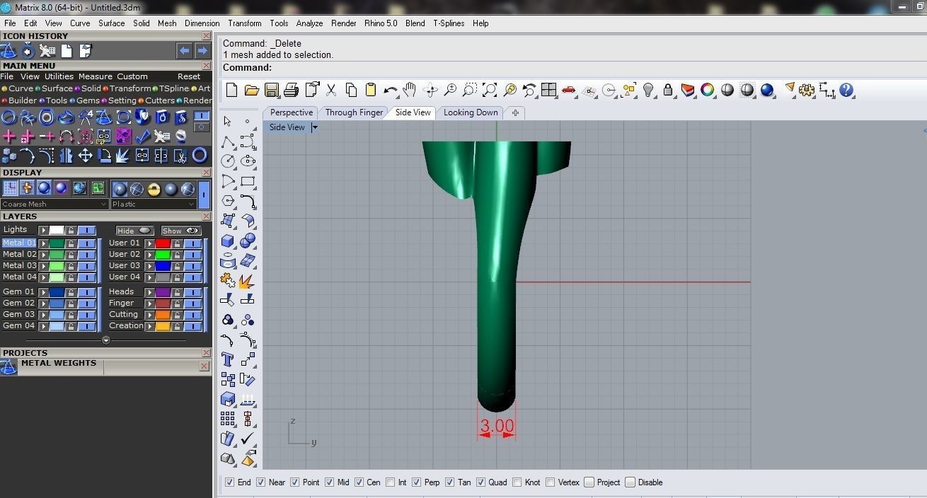 Geometric ring 13 3D print model_5
