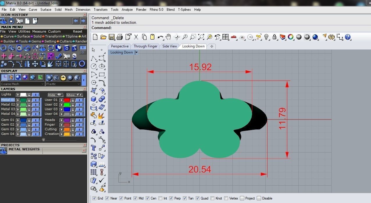 Geometric ring 13 3D print model_3