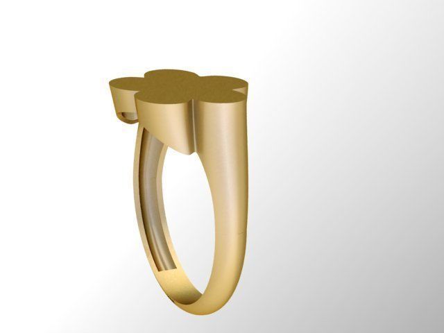 Geometric ring 13 3D print model_2