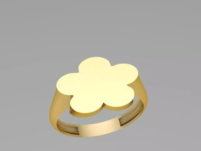 Geometric ring 13 3D print model_0