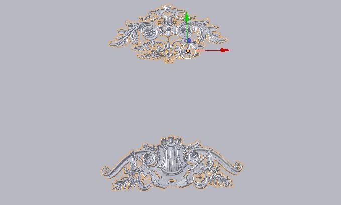 Classic decor ornament v-01 3D model 3D model_5