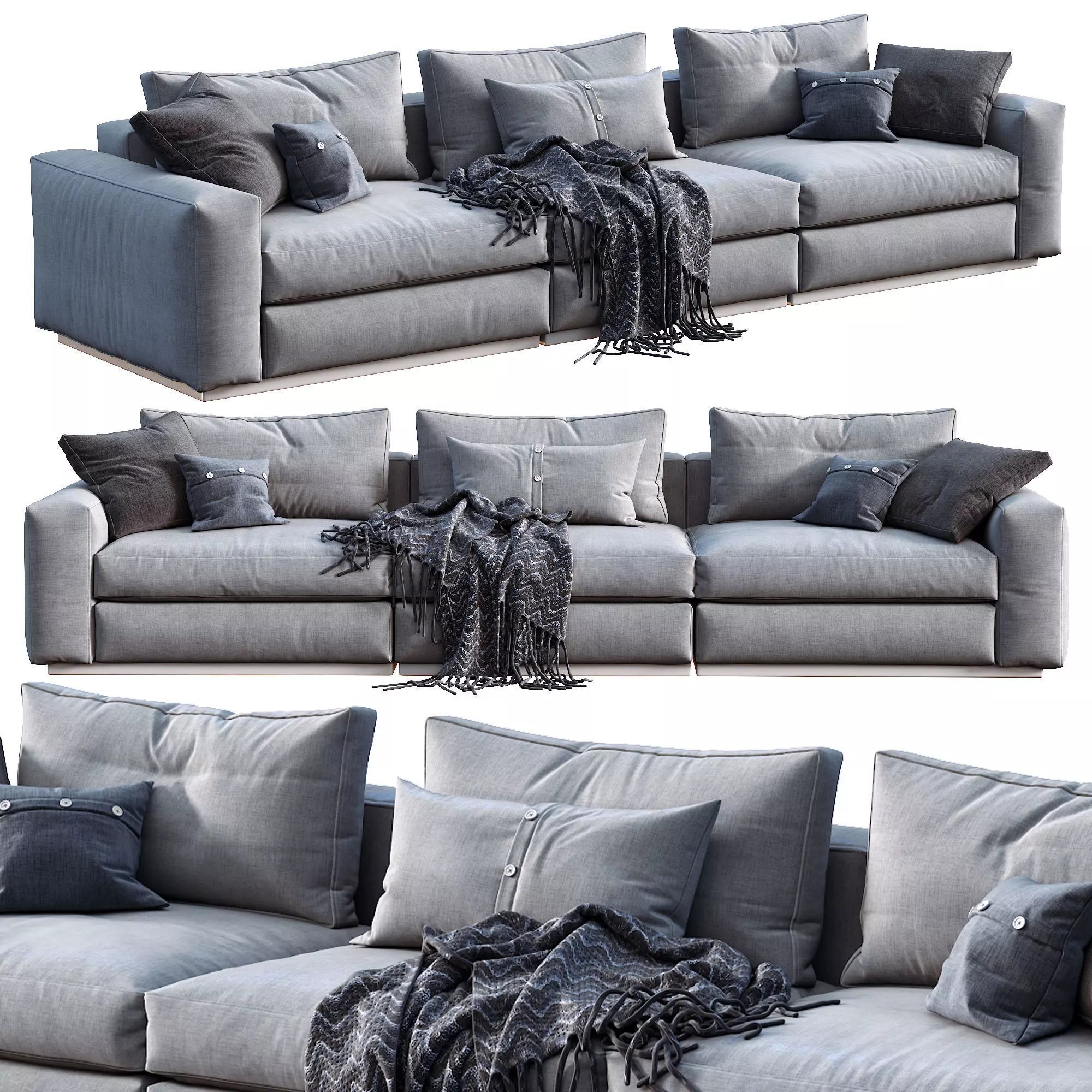 Flexform Sofa Beauty 3D model_0