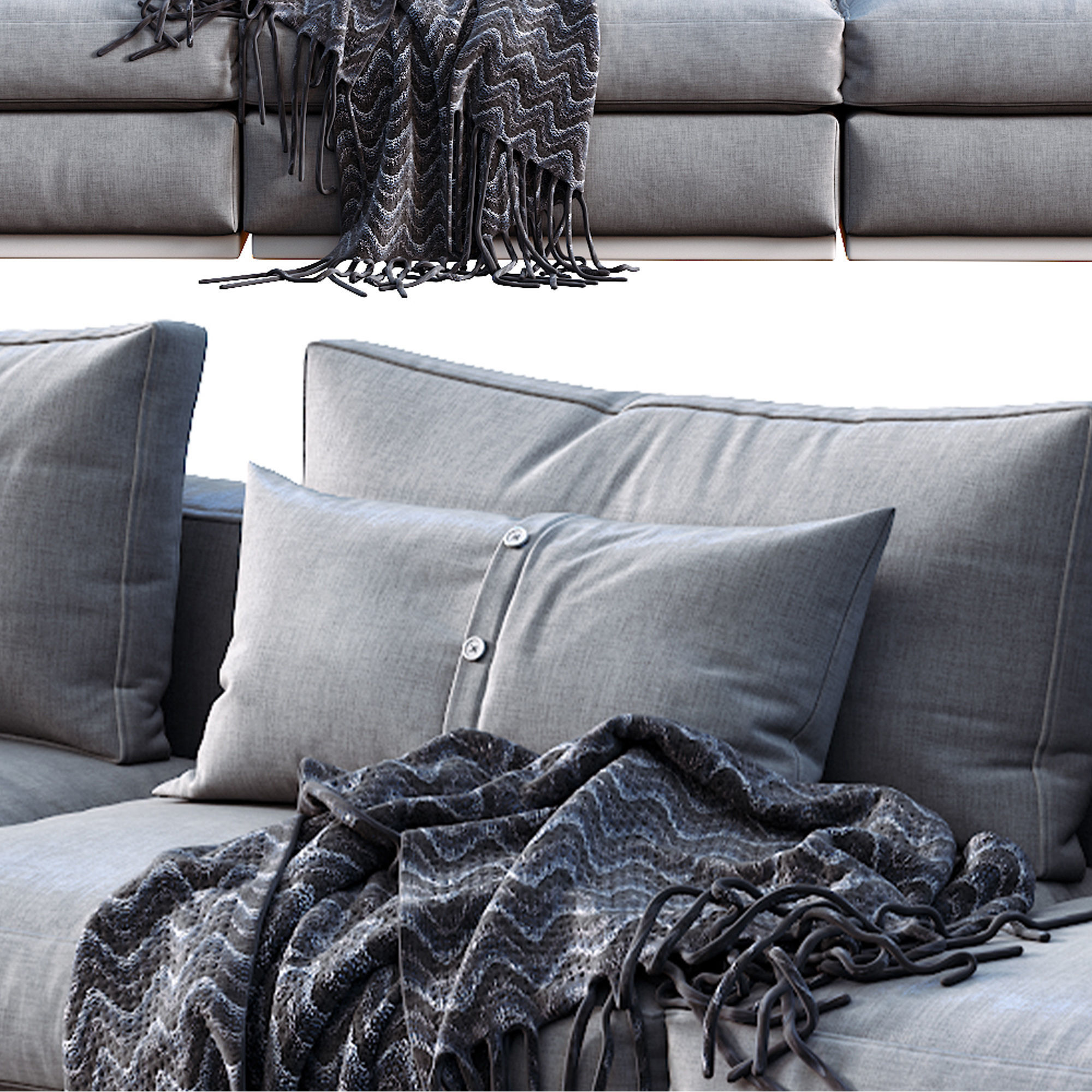 Flexform Sofa Beauty 3D model_4