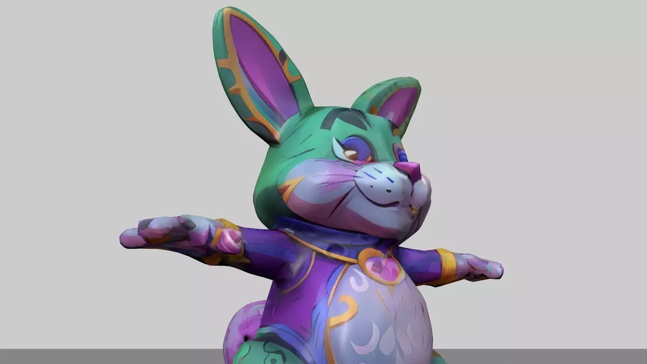 Bunny in wonderland Free 3D model