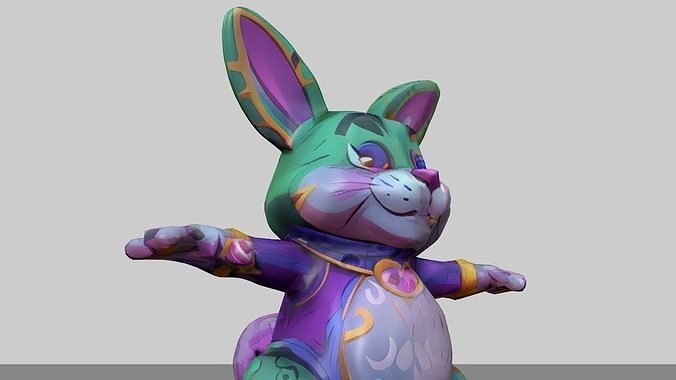 Bunny in wonderland Free 3D model
