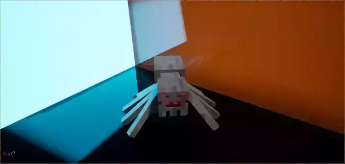 Spider minecraft robot on table