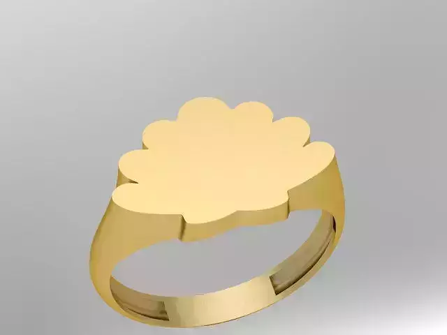 Geometric ring 21 3D print model