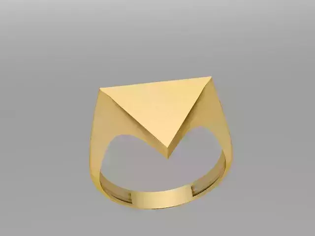 Geometric ring 22 3D print model