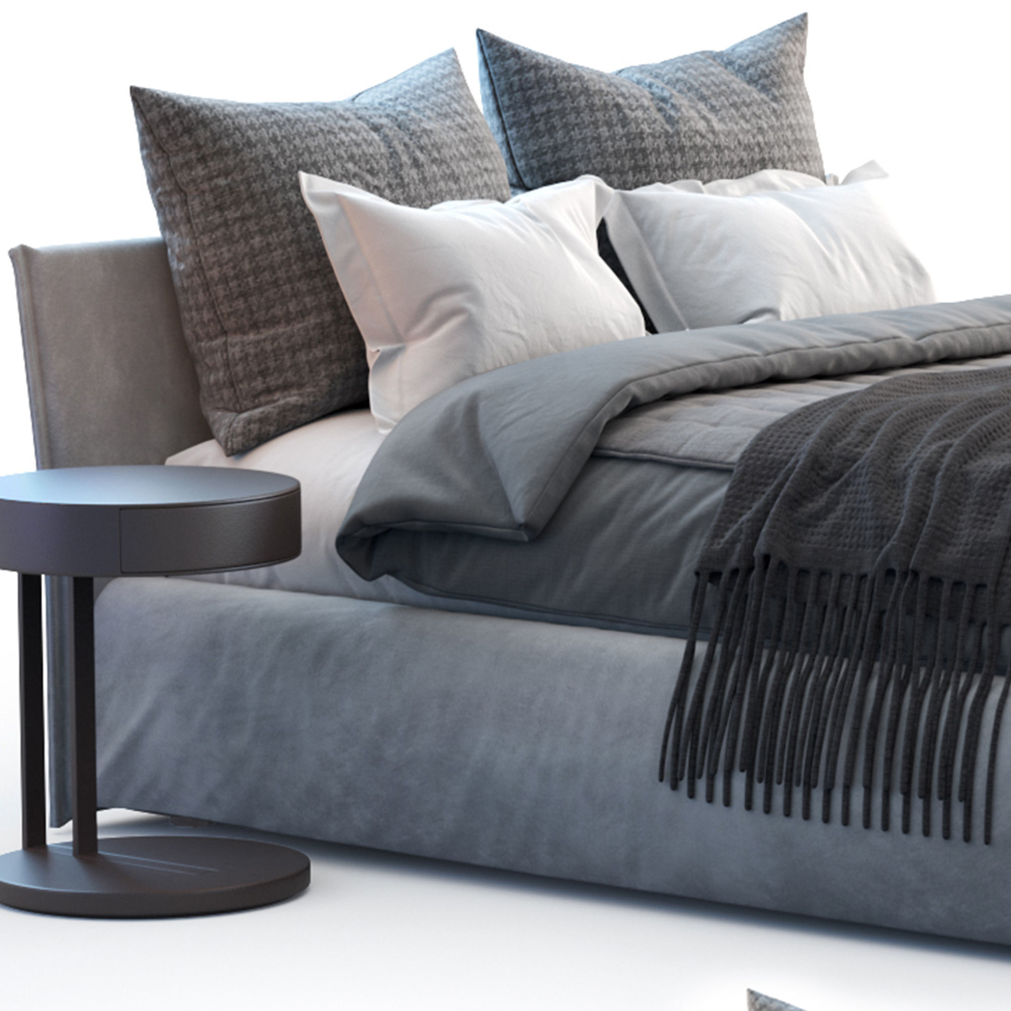 Meridiani Bed FOX 3D model_4