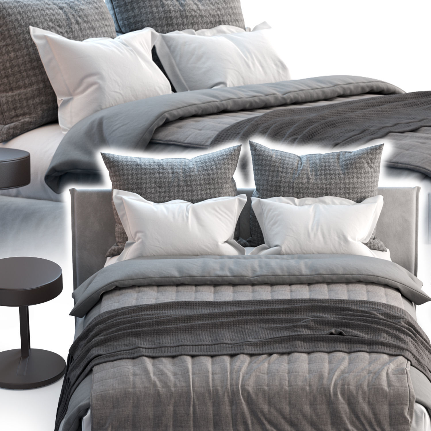 Meridiani Bed FOX 3D model_2