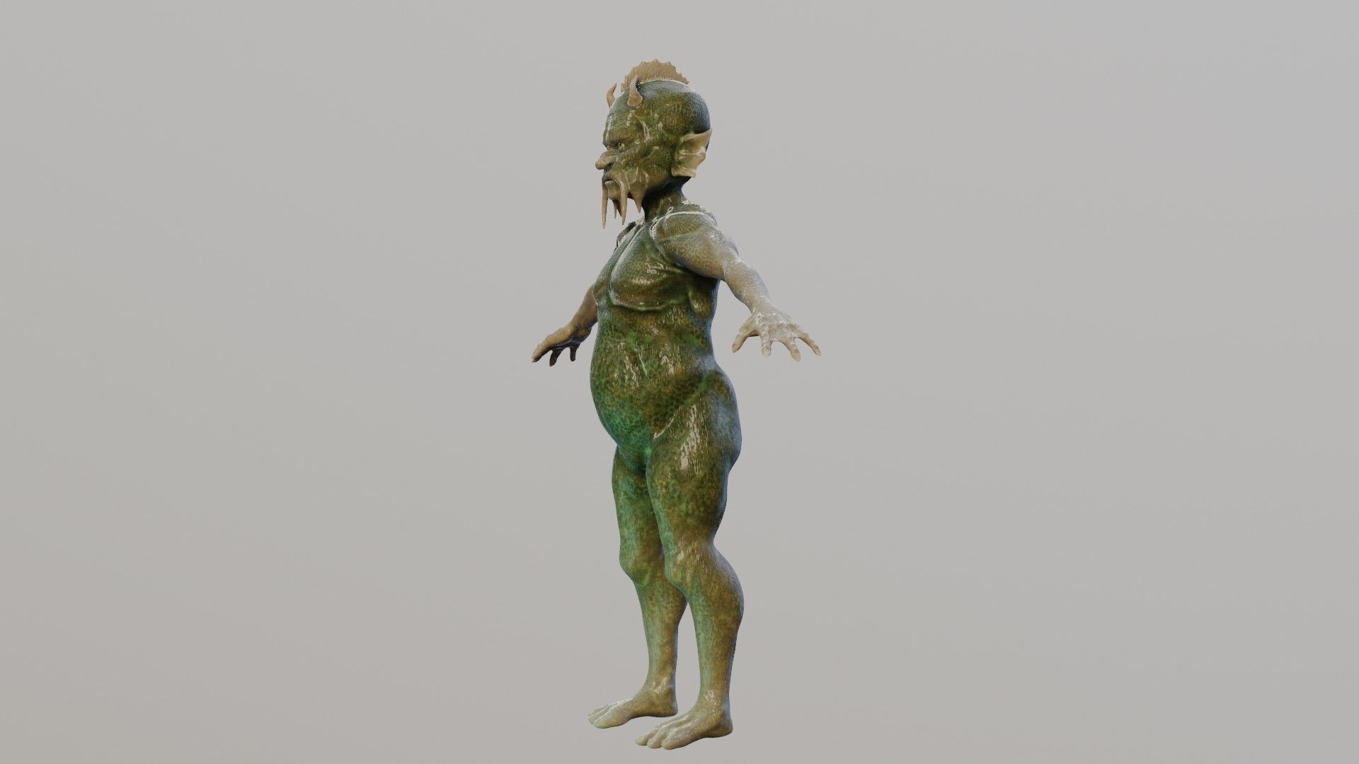 Waterman humanoid 3D model_13
