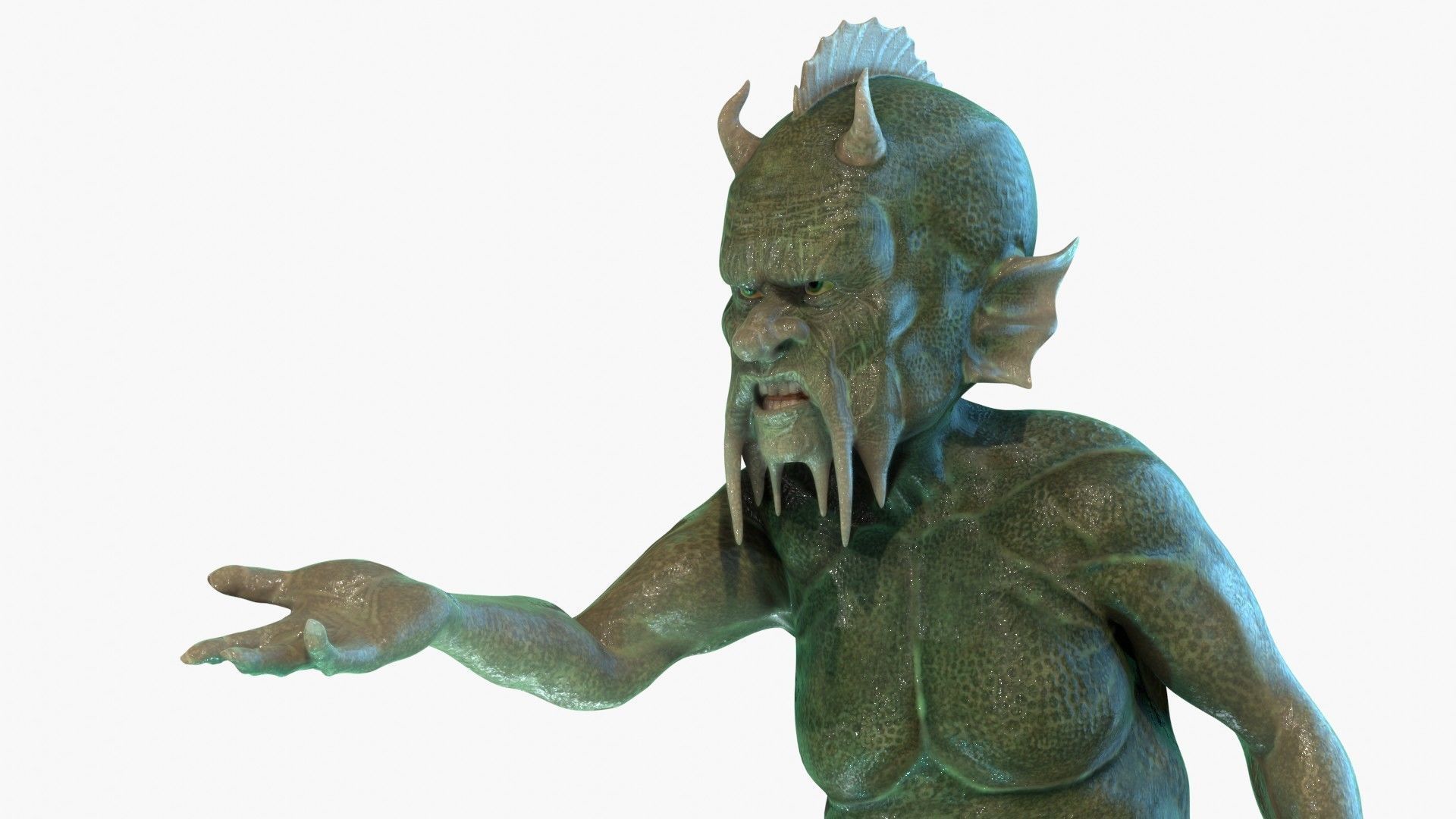 Waterman humanoid 3D model_17