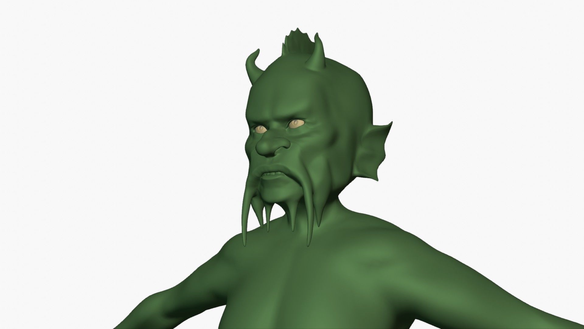 Waterman humanoid 3D model_23