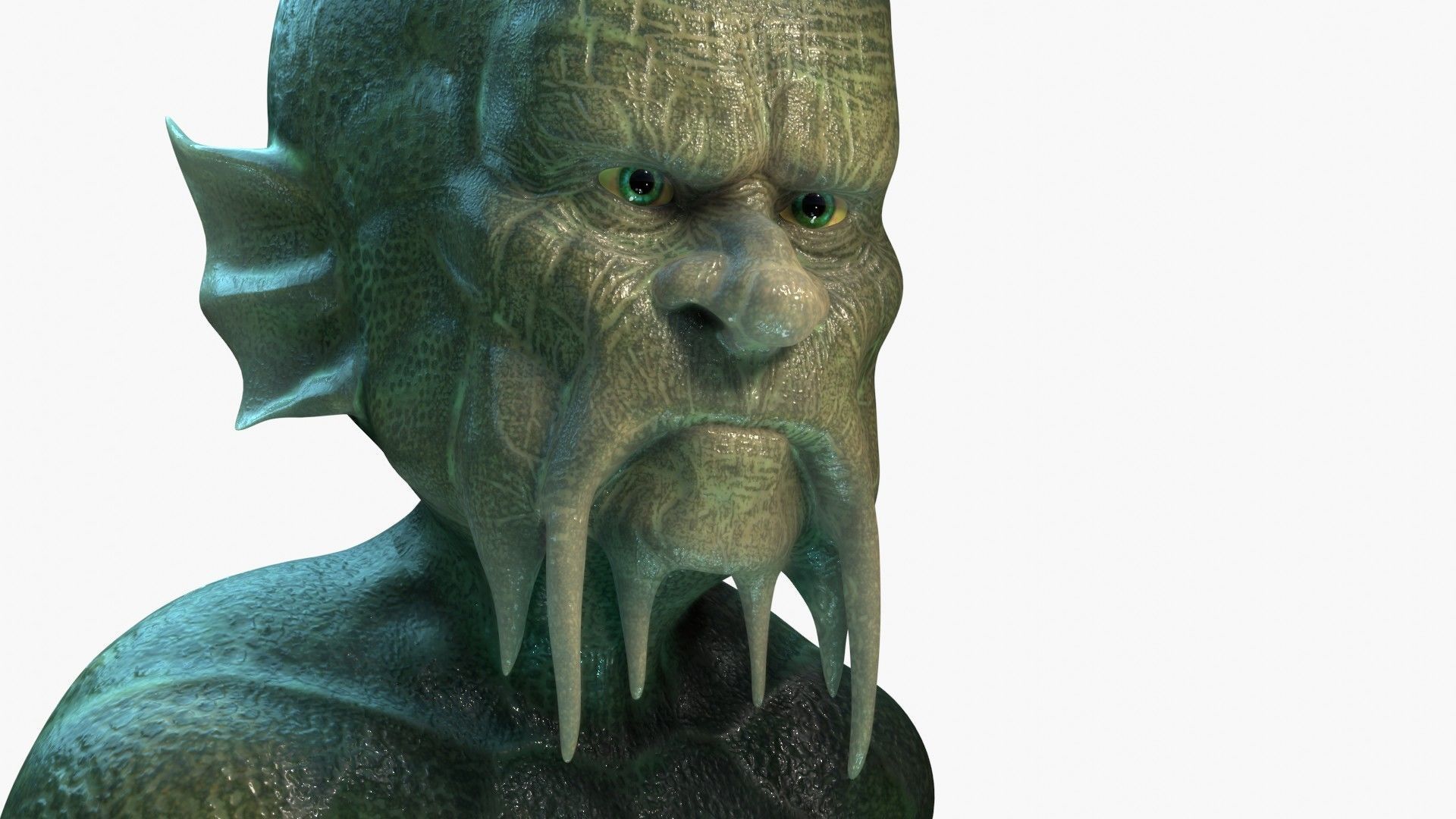 Waterman humanoid 3D model_8