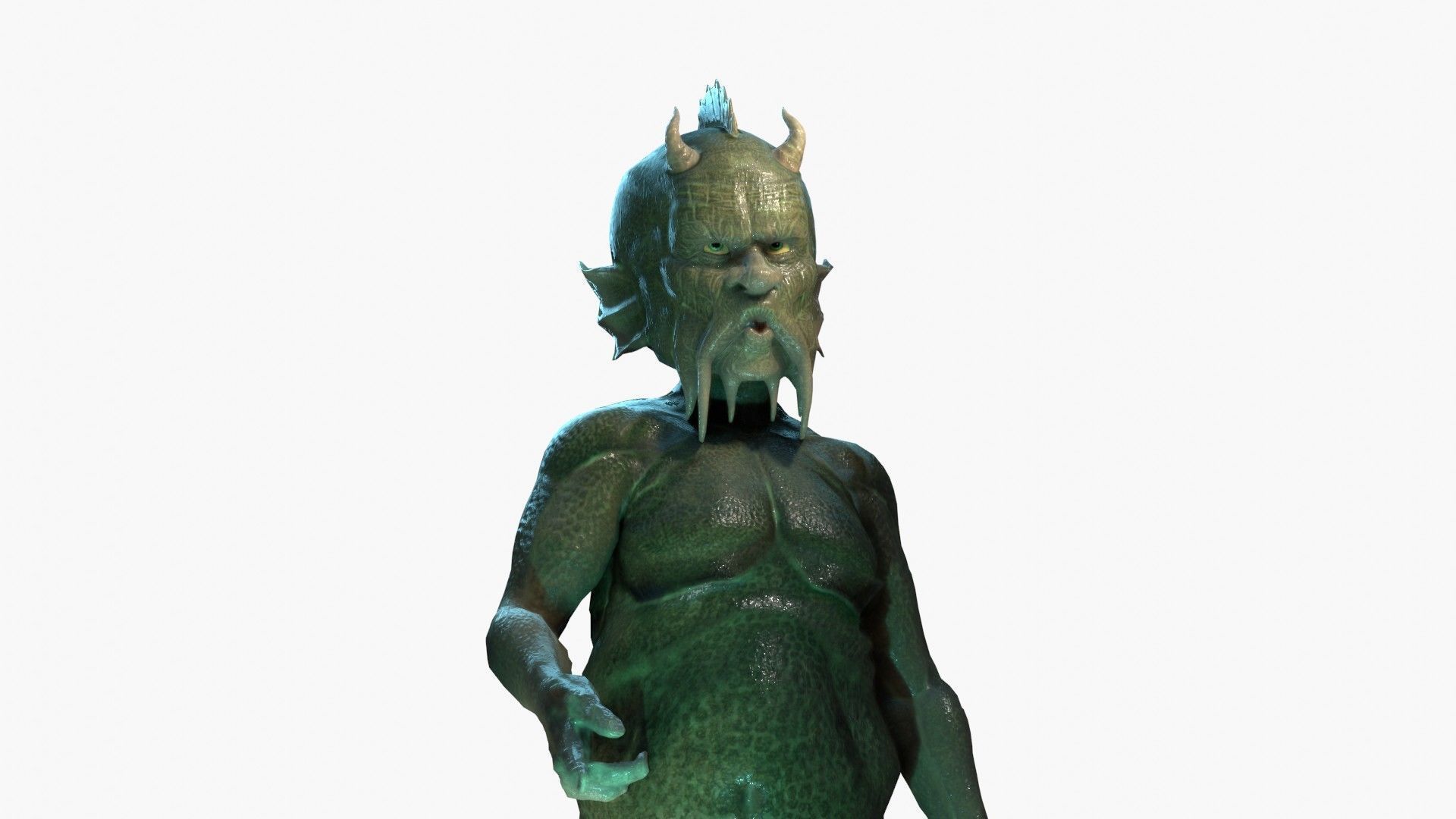 Waterman humanoid 3D model_7