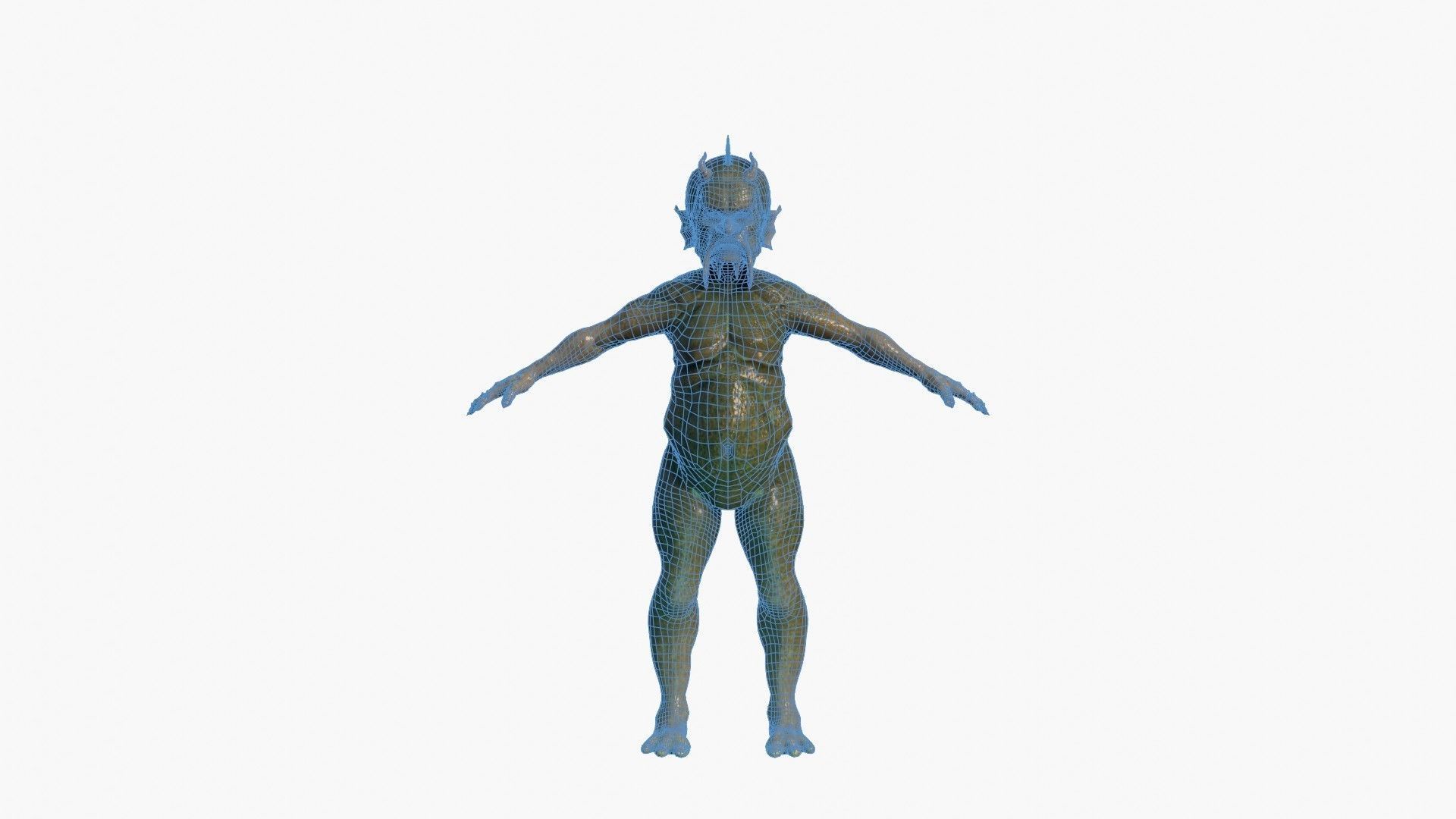 Waterman humanoid 3D model_24