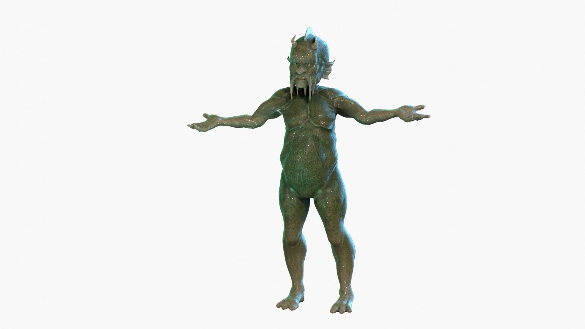 Waterman humanoid 3D model_16