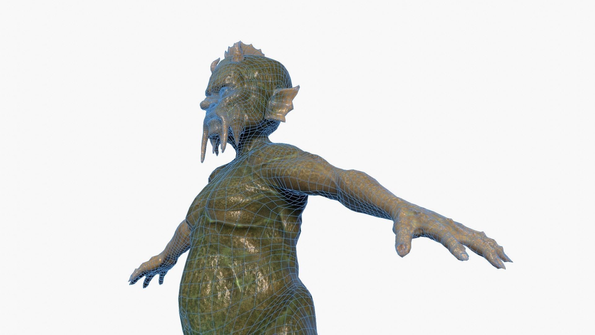 Waterman humanoid 3D model_25