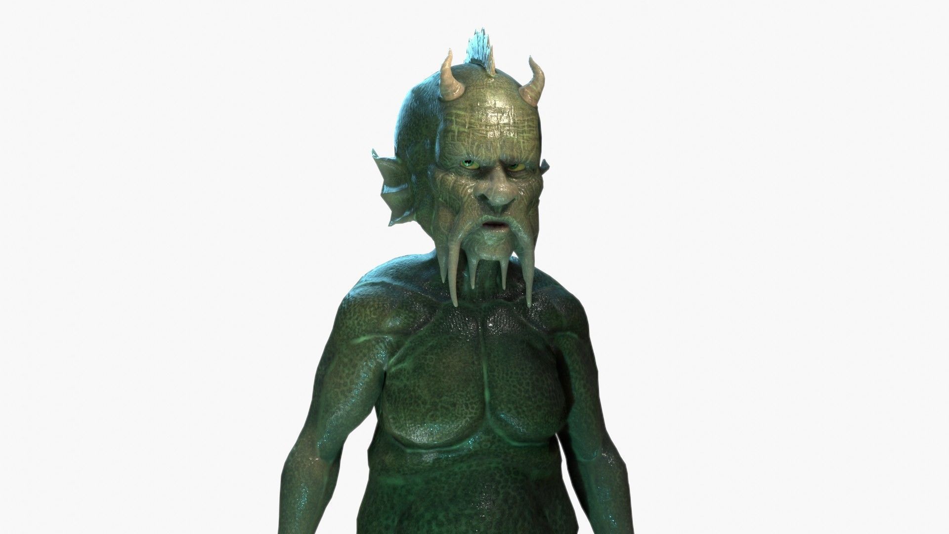 Waterman humanoid 3D model_14