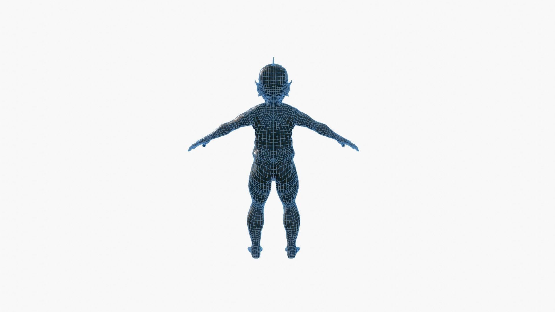 Waterman humanoid 3D model_26