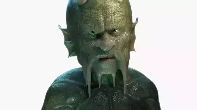 Waterman humanoid 3D model
