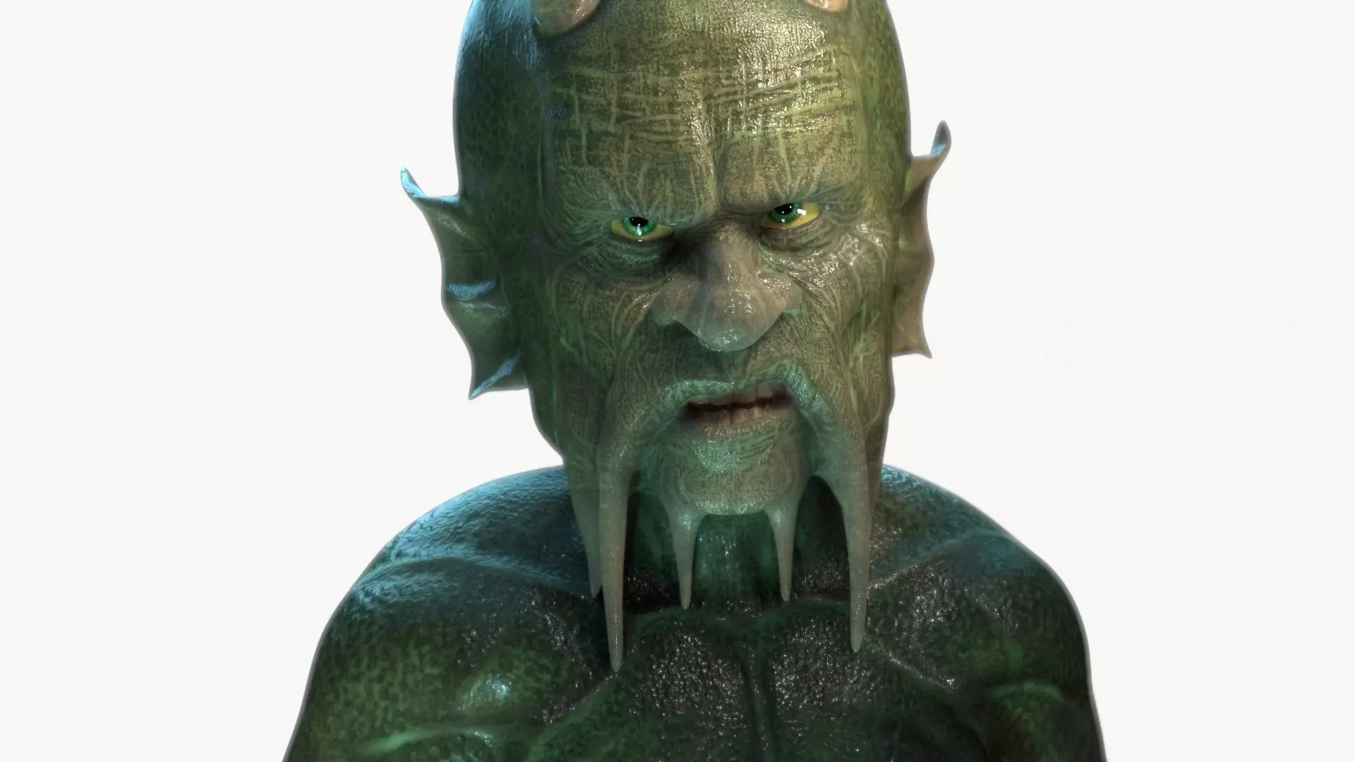 Waterman humanoid 3D model_0