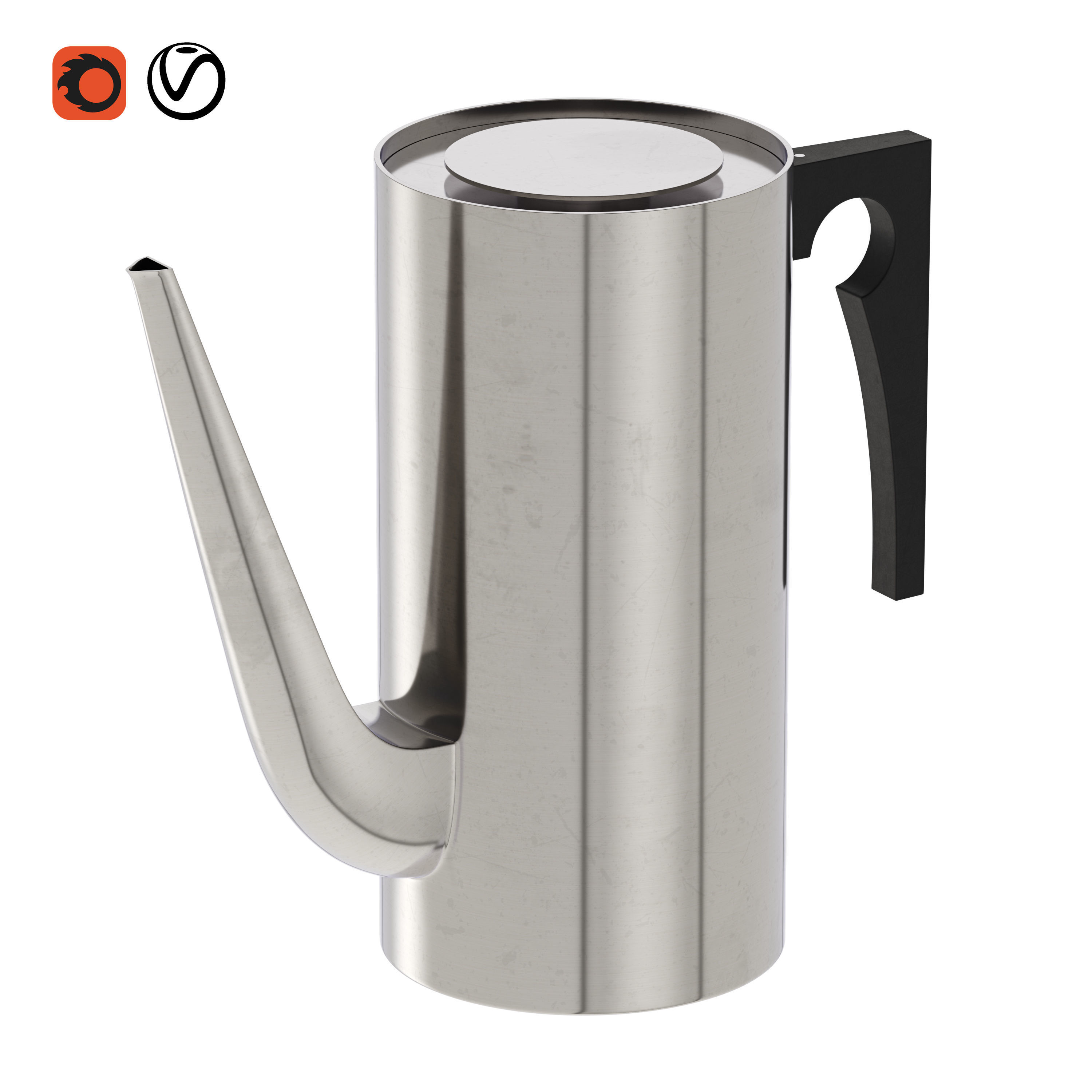 Arne Jacobsen Coffee Pot 3D model_2