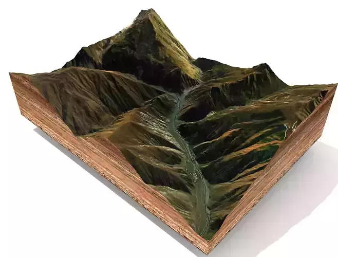 Mountain landscape 3D model