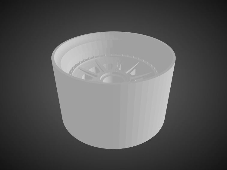 Forgiato FV4 rims for Hot Wheels 3D print model_1