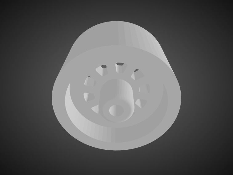 Forgiato FV4 rims for Hot Wheels 3D print model_2